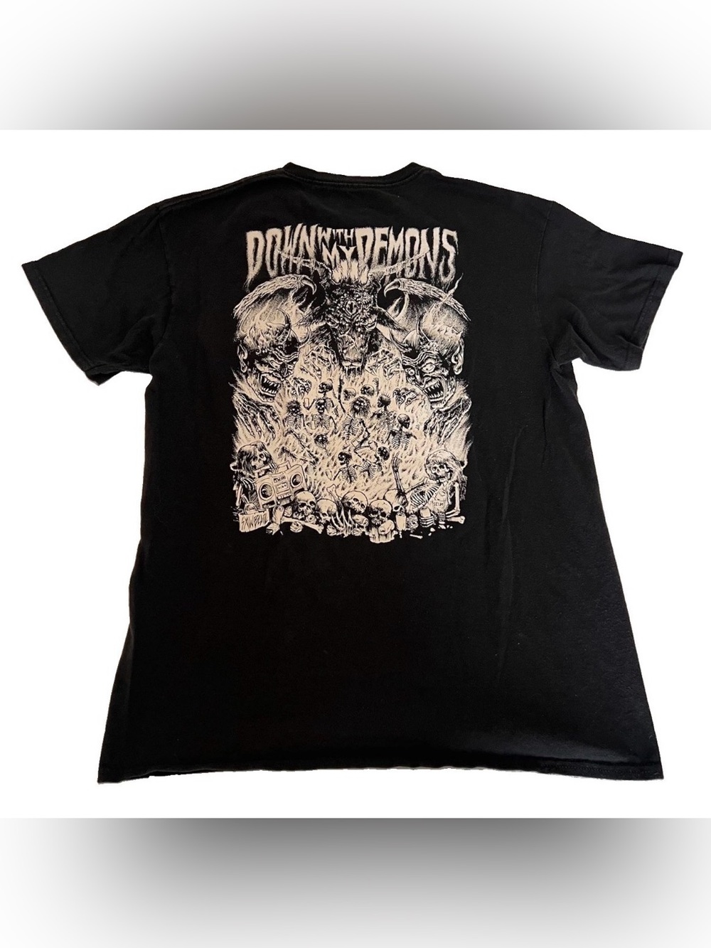 Lurking Class Shirt Mens Medium Down With My Demons Black Short Sleeve y2k 2000s